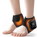 Rechargeable Heated Ankle Wraps with Vibration – 2-Piece Set
