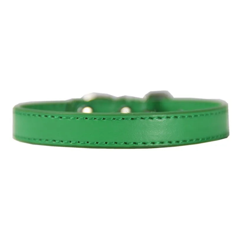 Adjustable Pet Collars – Plain, Glitter & Rhinestone Styles