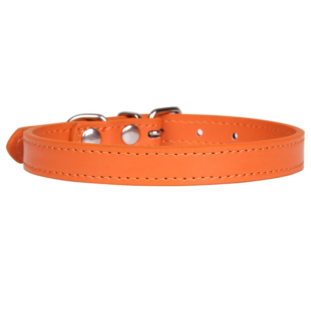 Adjustable Pet Collars – Plain, Glitter & Rhinestone Styles