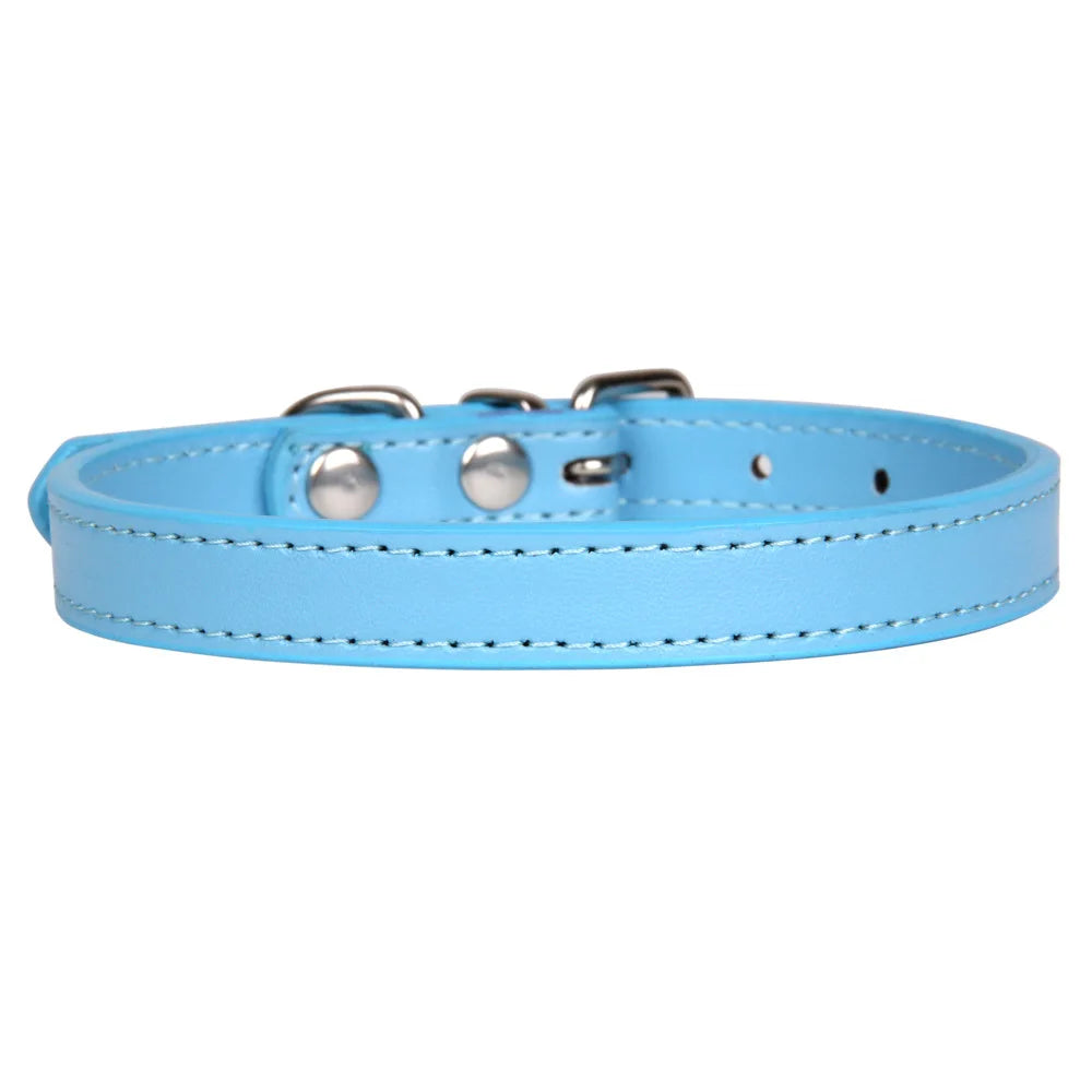 Adjustable Pet Collars – Plain, Glitter & Rhinestone Styles