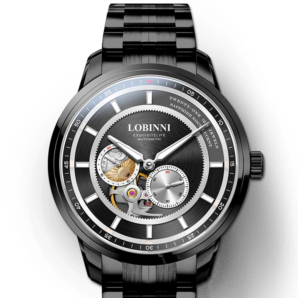 LOBINNI 9017 Open-Heart Automatic Watch