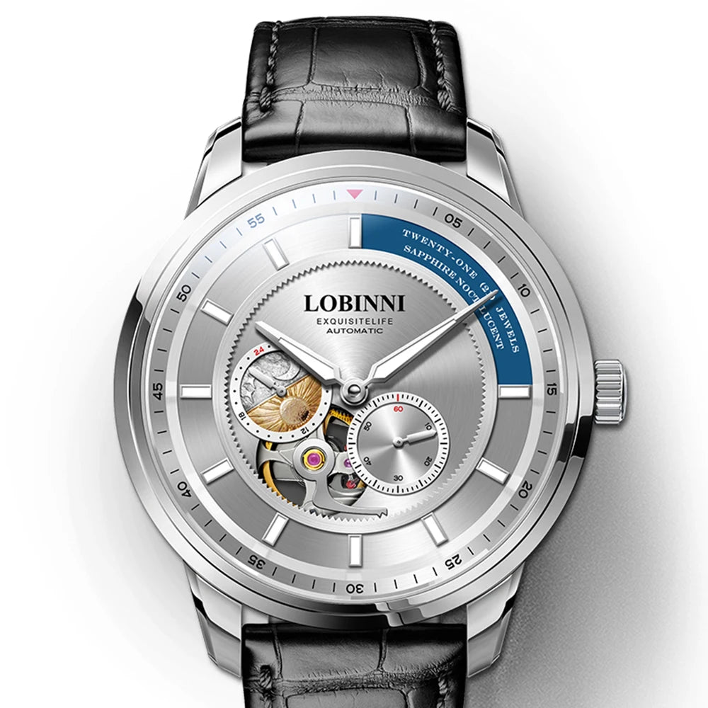 LOBINNI 9017 Open-Heart Automatic Watch