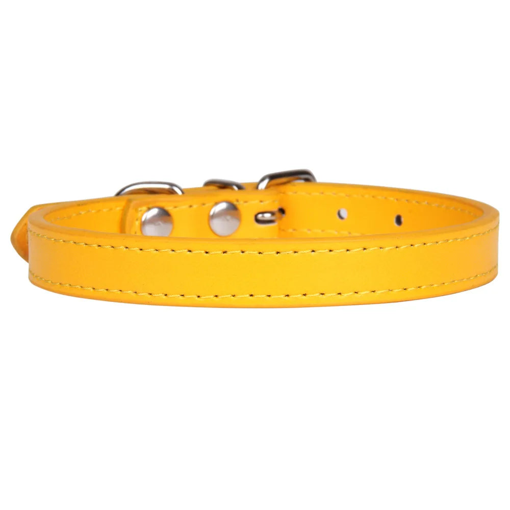 Adjustable Pet Collars – Plain, Glitter & Rhinestone Styles