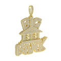 Cubic Zirconia Dollar-Symbol Pendant Necklace