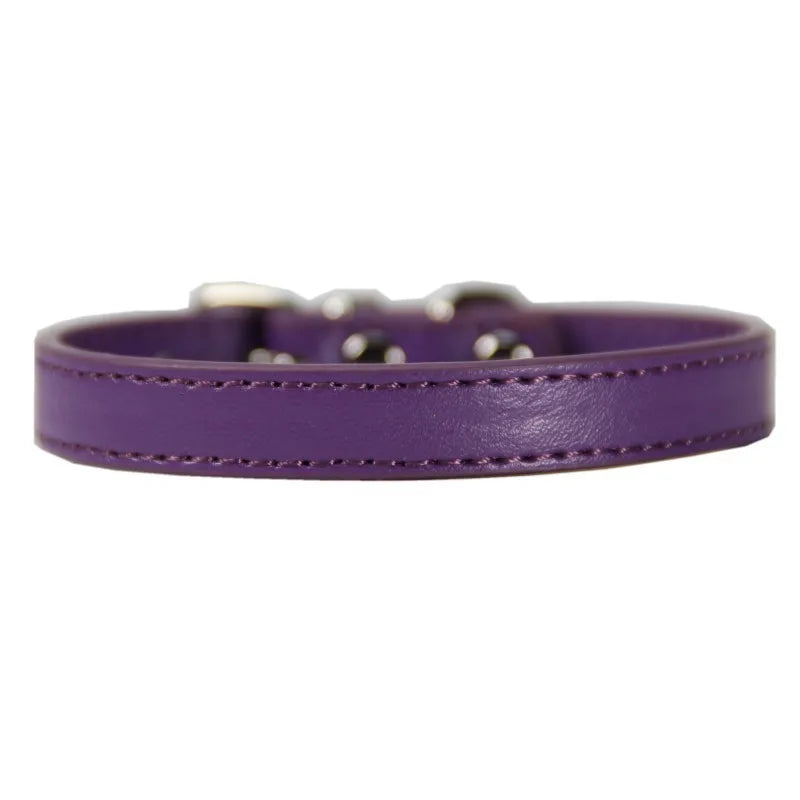 Adjustable Pet Collars – Plain, Glitter & Rhinestone Styles