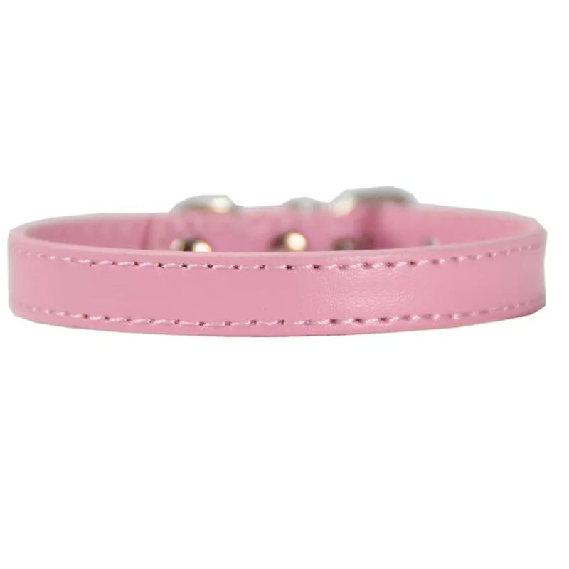 Adjustable Pet Collars – Plain, Glitter & Rhinestone Styles