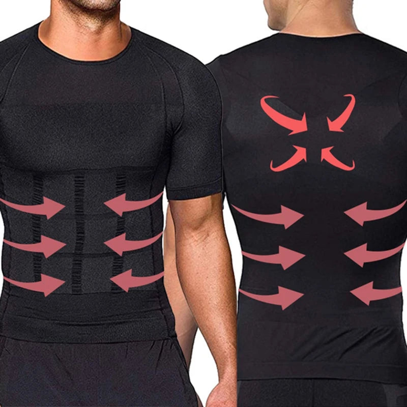 Men's Compression Tank Top, Body Shaper Undershirt