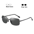 Rectangular Folding Alloy-Frame Sunglasses