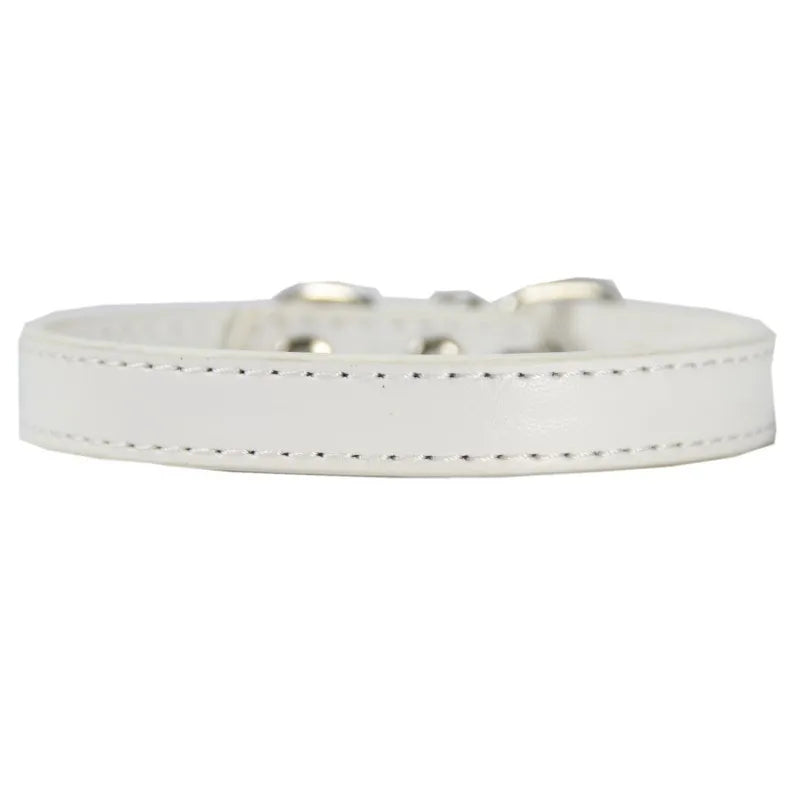 Adjustable Pet Collars – Plain, Glitter & Rhinestone Styles
