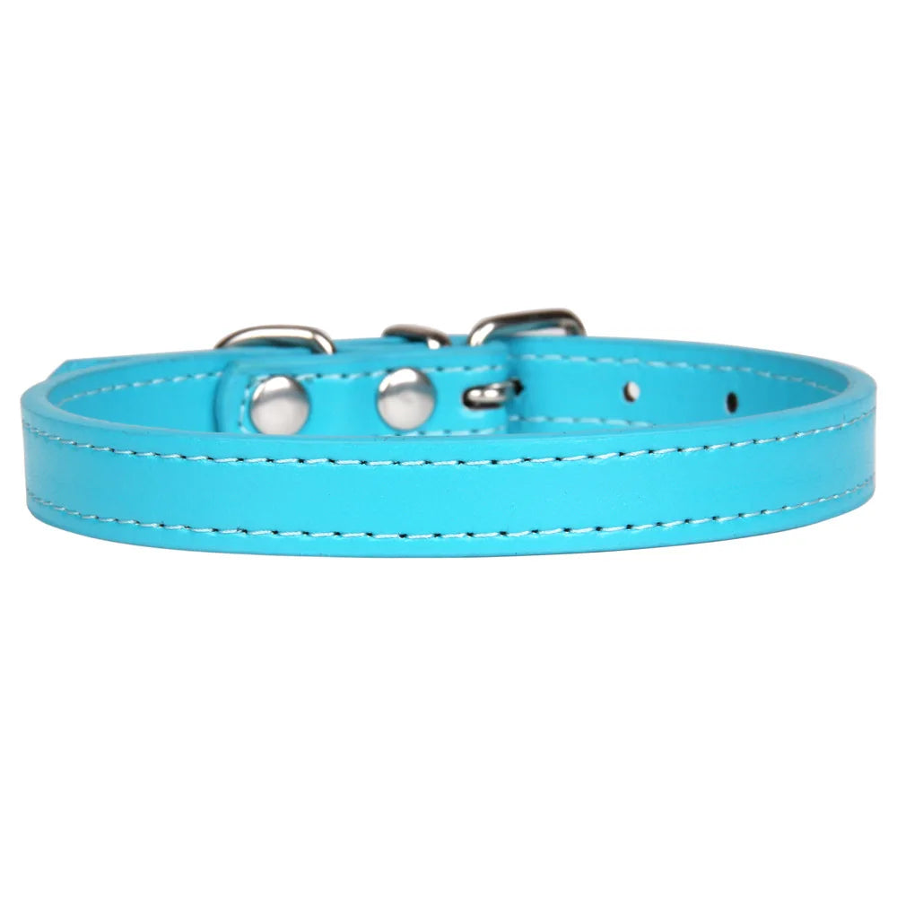 Adjustable Pet Collars – Plain, Glitter & Rhinestone Styles