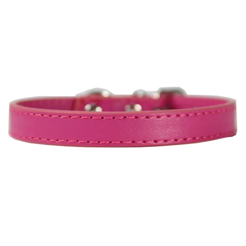Adjustable Pet Collars – Plain, Glitter & Rhinestone Styles