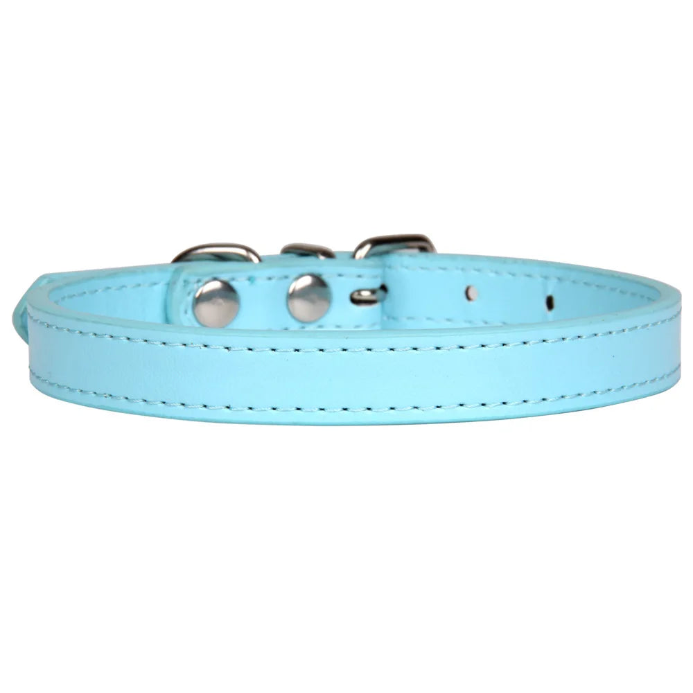 Adjustable Pet Collars – Plain, Glitter & Rhinestone Styles