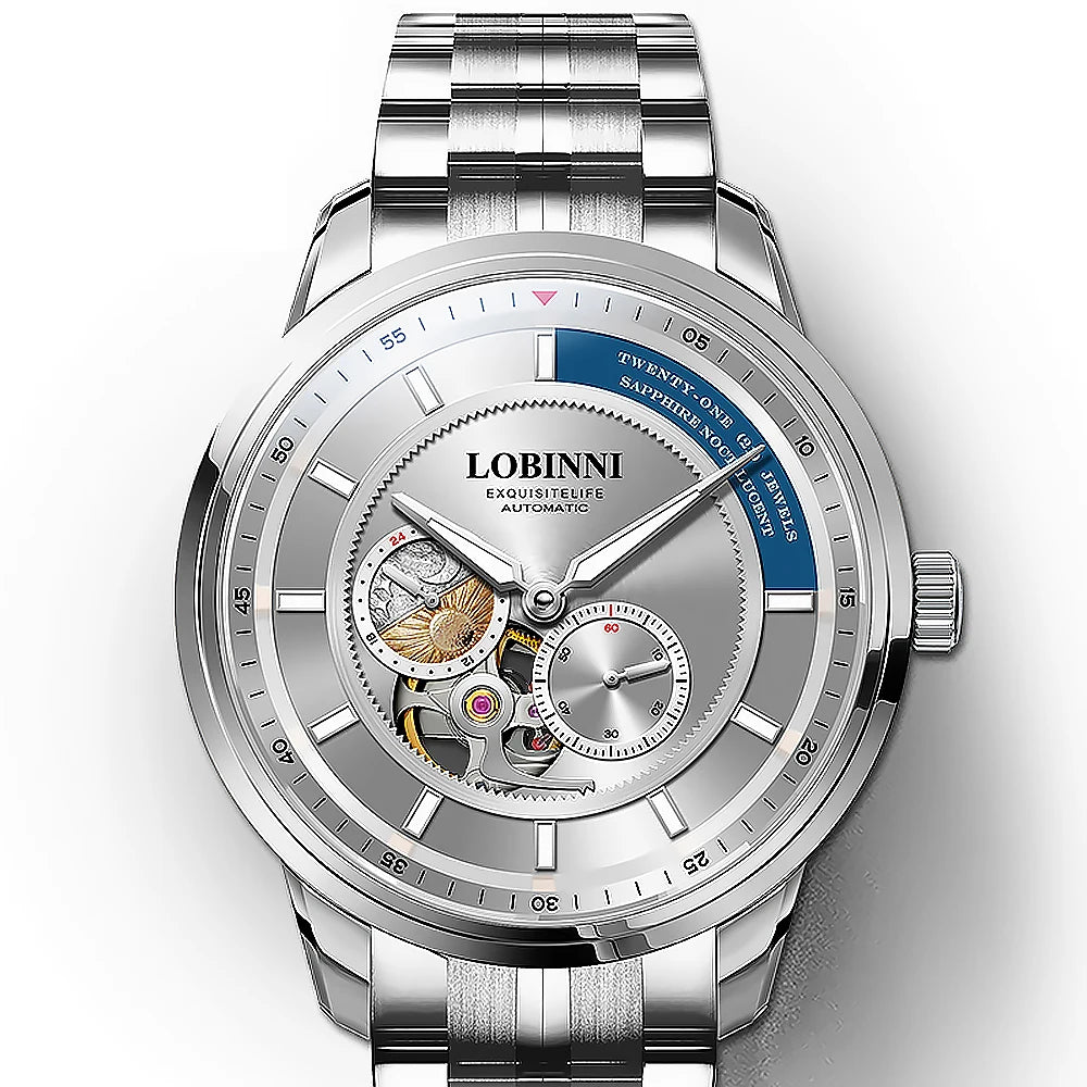 LOBINNI 9017 Open-Heart Automatic Watch