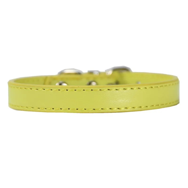 Adjustable Pet Collars – Plain, Glitter & Rhinestone Styles