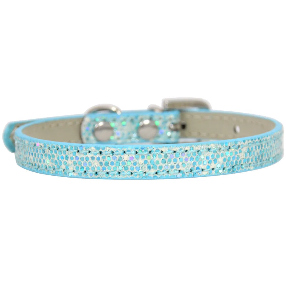 Adjustable Pet Collars – Plain, Glitter & Rhinestone Styles