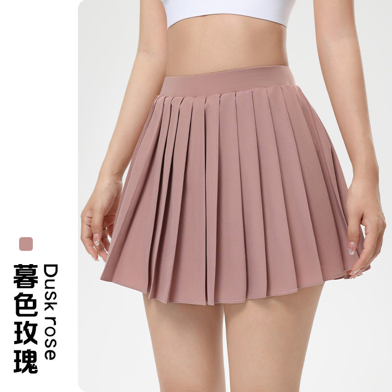 Women’s High-Waist Pleated Tennis Skort with Pocket