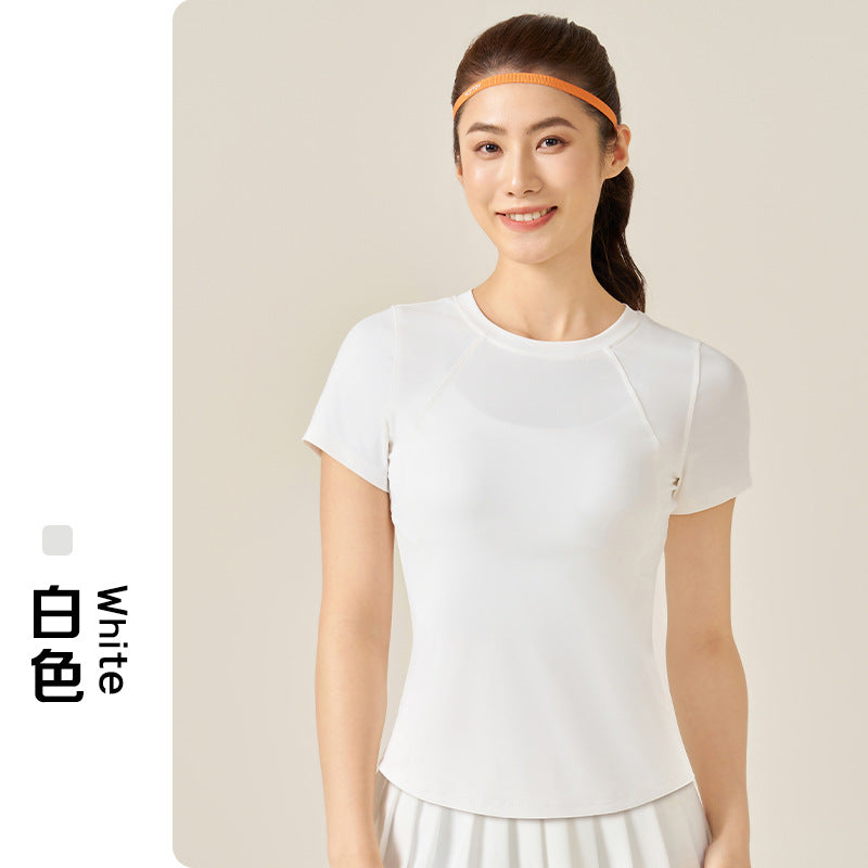 Women’s Short-Sleeve Stretch Yoga T-Shirt