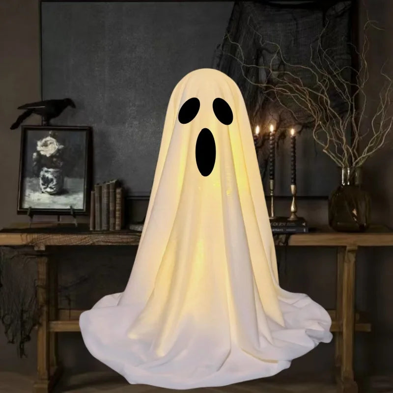 Light-Up Fabric Halloween Ghost – Tabletop Designs
