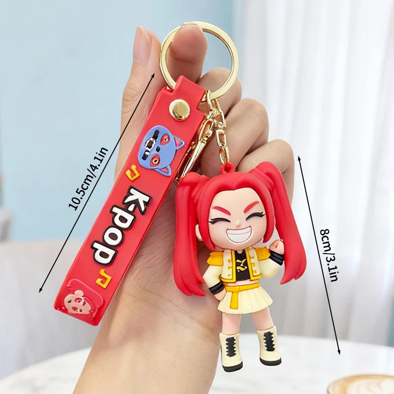 K-Pop Character PVC Keychain & Backpack Charm
