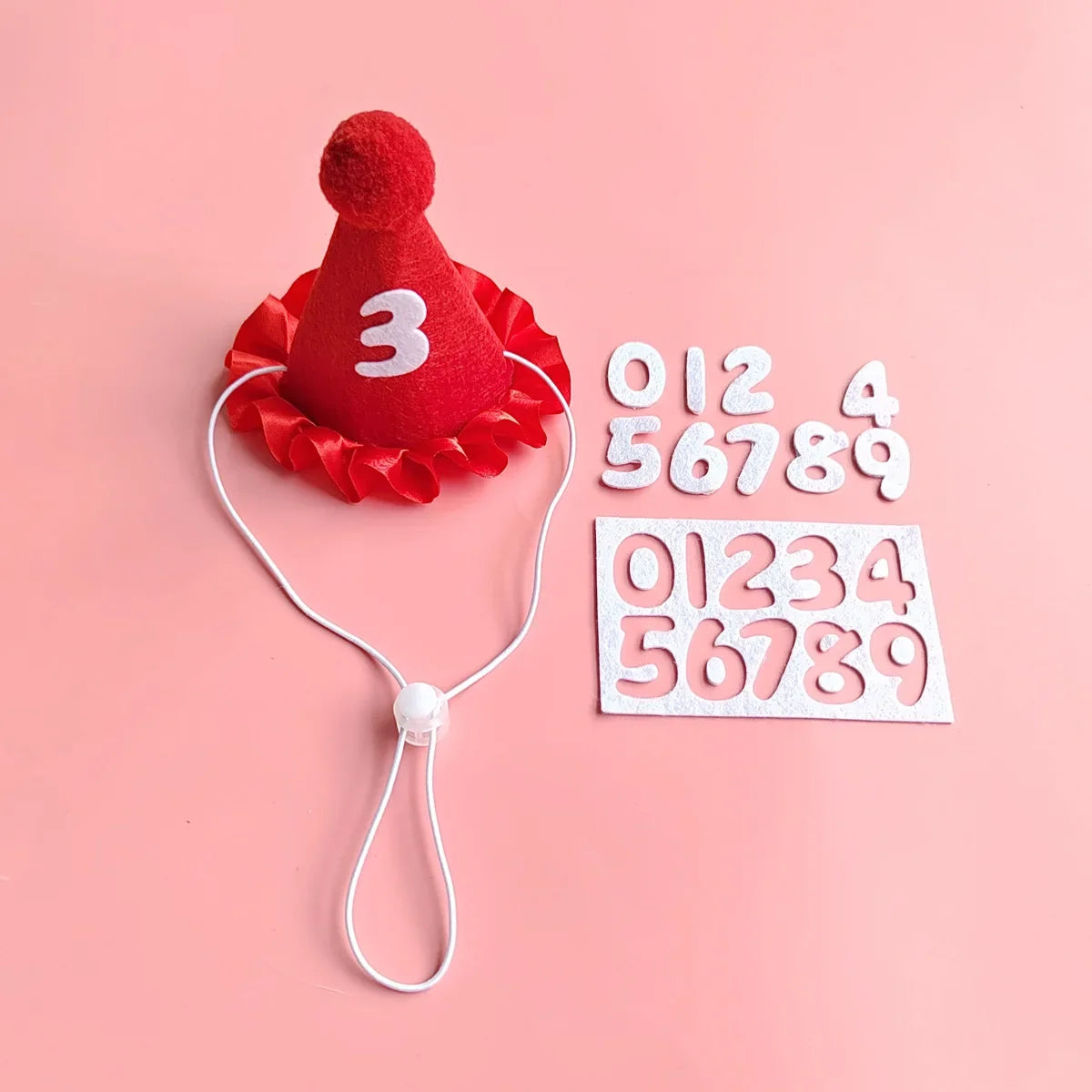 Pet Birthday Hats & Ruffled Bibs – Sets or Separates