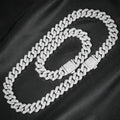Iced-Out Cuban Chain Jewelry Sets – 2-Piece & Colored Watch Options