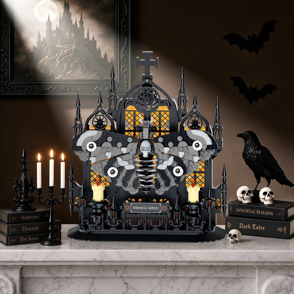 Gothic Death's-Head Moth Building Set – 755 Pieces