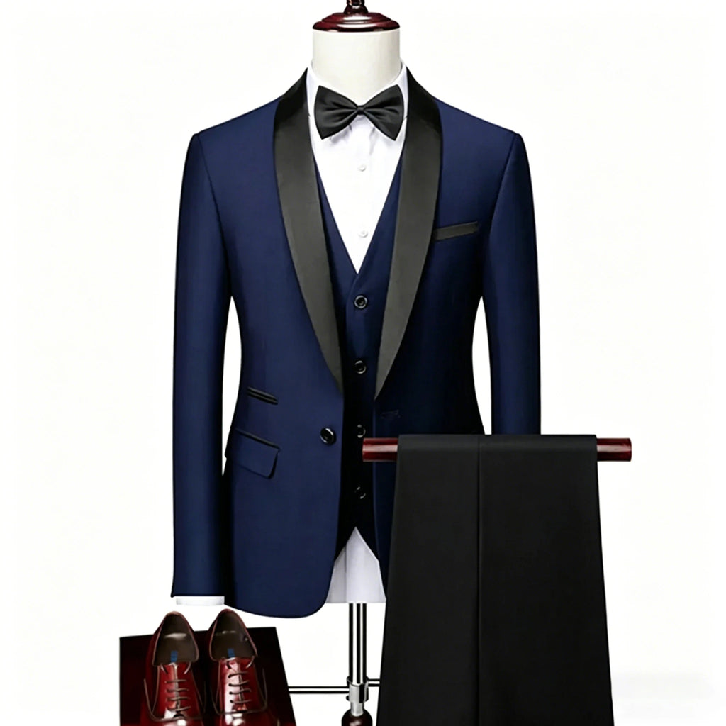 Men's Shawl-Lapel Tuxedo Suit for Weddings & Formal Events