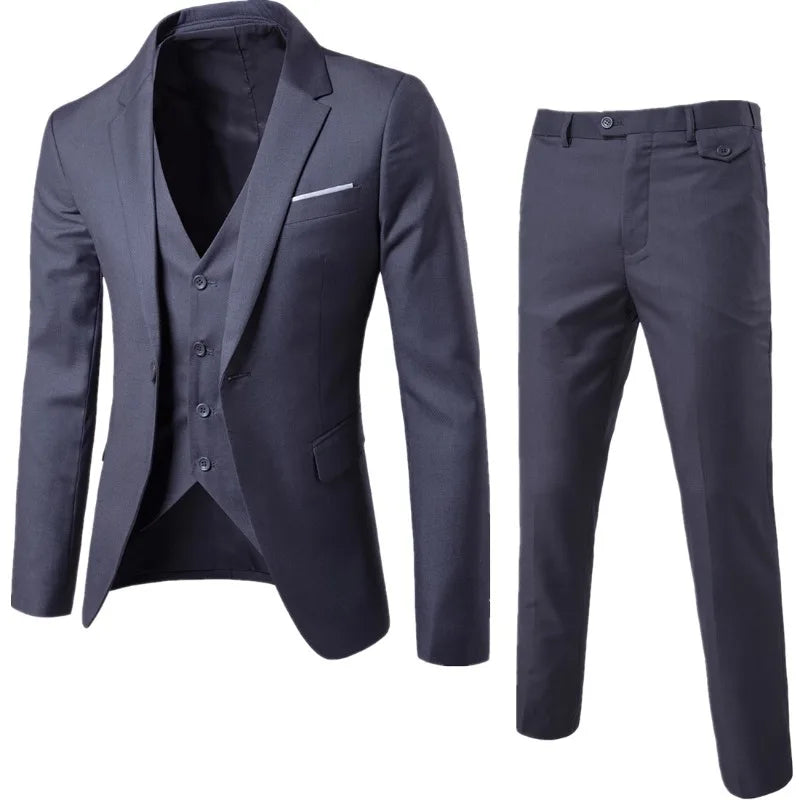 Men's Single-Breasted Suit for Weddings & Formal Occasions