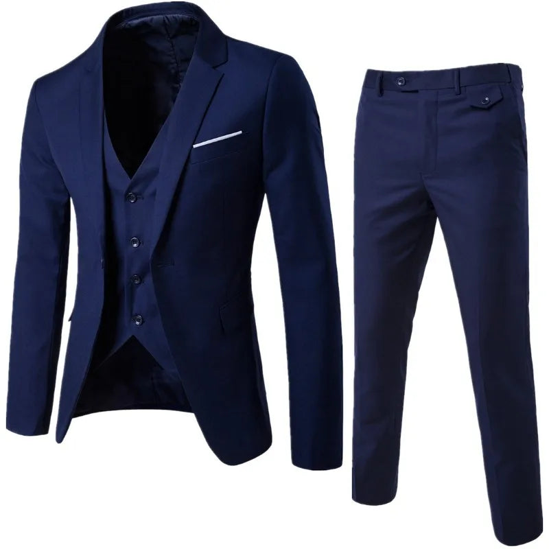 Men's Single-Breasted Suit for Weddings & Formal Occasions