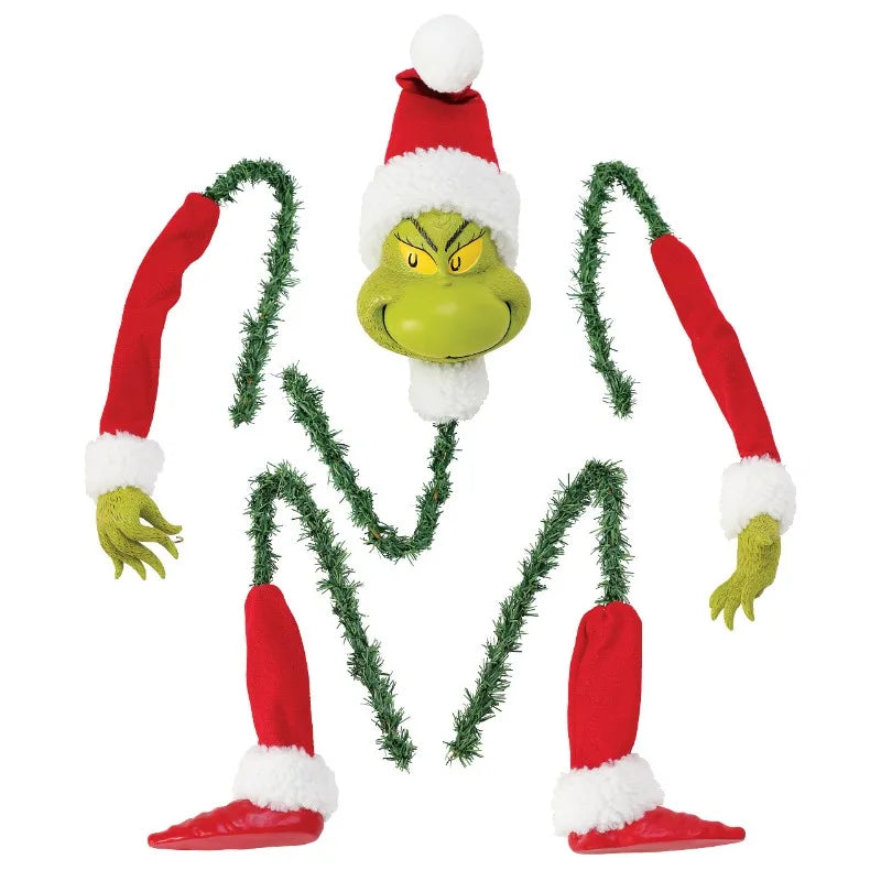 Green Monster Christmas Decorations – Wreath & Hanging Style Options