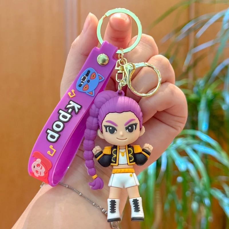 K-Pop Character PVC Keychain & Backpack Charm