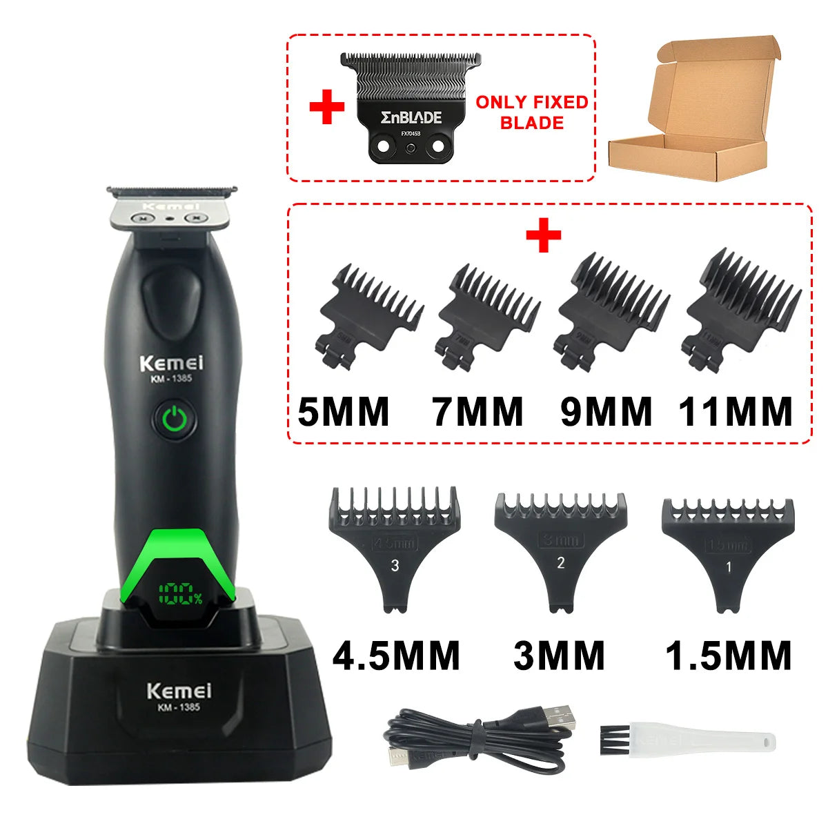Rechargeable Hair Clippers, Trimmers and Grooming Kit Options