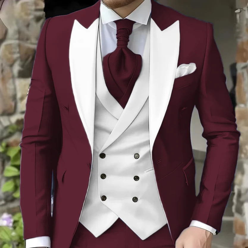 Men's Classic Formal Suit for Weddings & Special Occasions