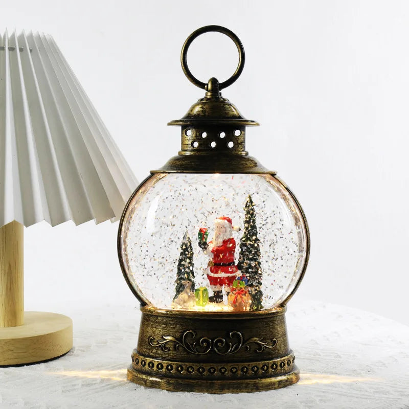 Light-Up Christmas Globe Lantern