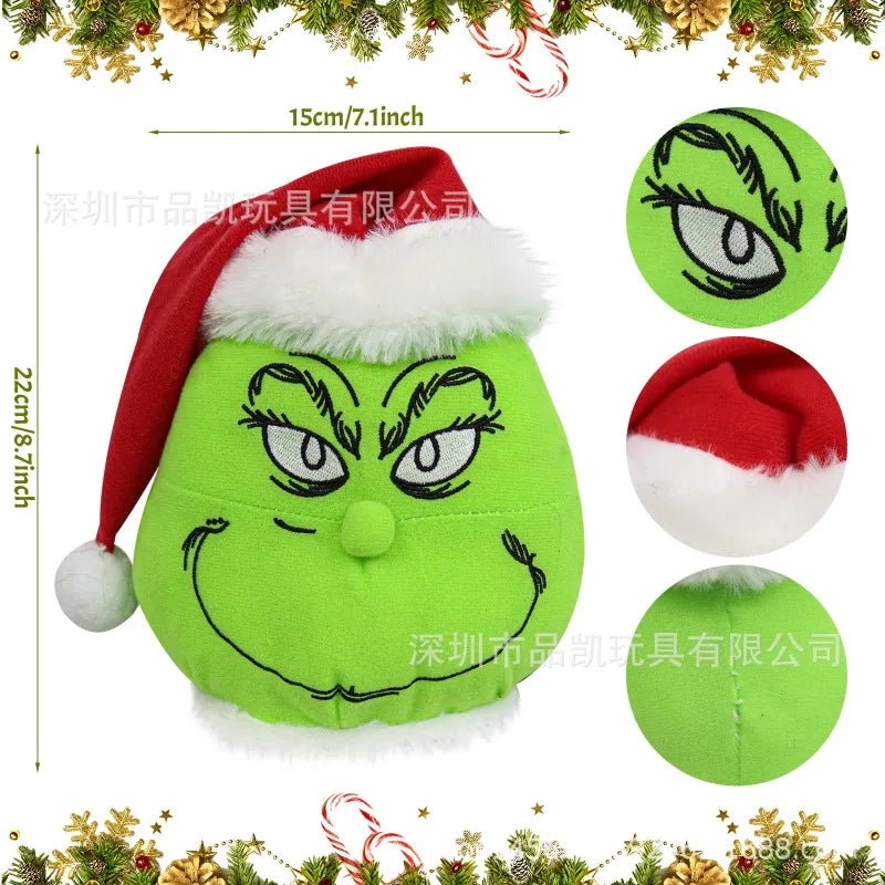 Green Monster Christmas Decorations – Wreath & Hanging Style Options
