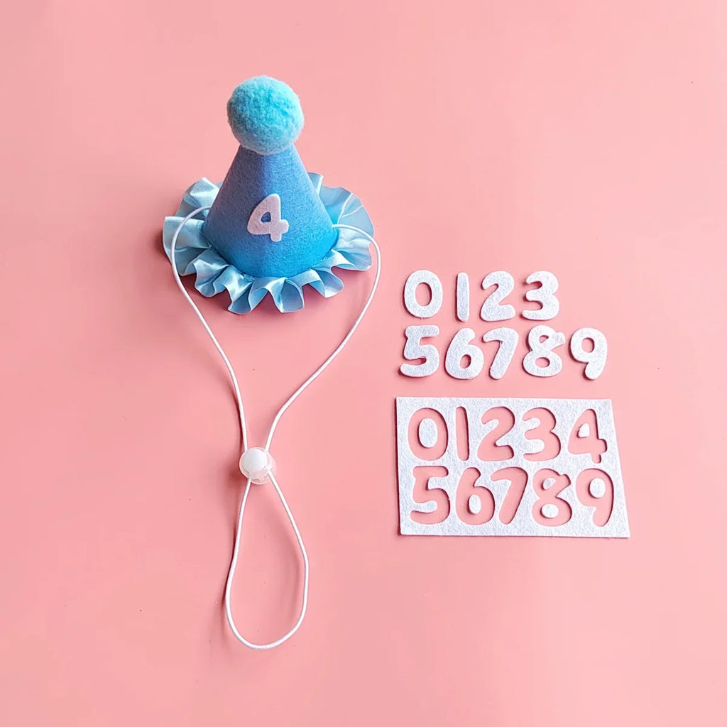 Pet Birthday Hats & Ruffled Bibs – Sets or Separates