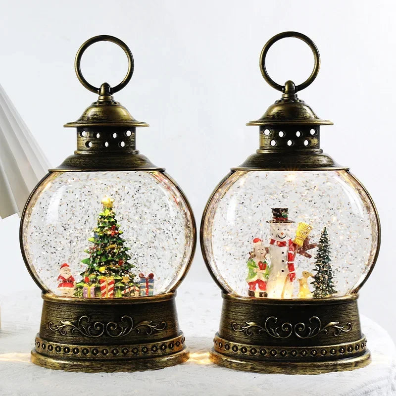 Light-Up Christmas Globe Lantern