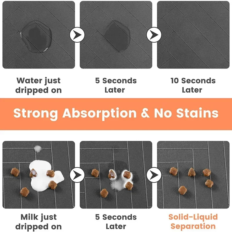 Paw-Print Pet Feeding Mat – Small or Large