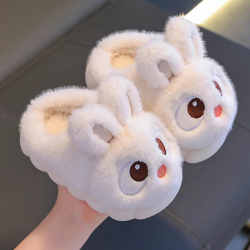 Kids’ Fluffy Rabbit Slippers