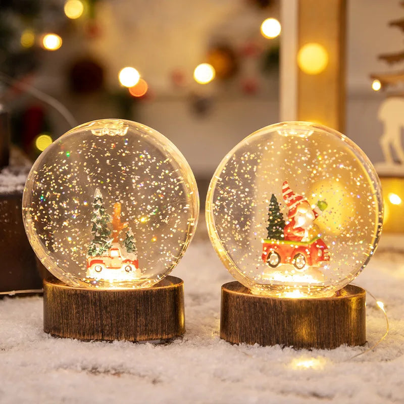 Light-Up Christmas Globe Decoration