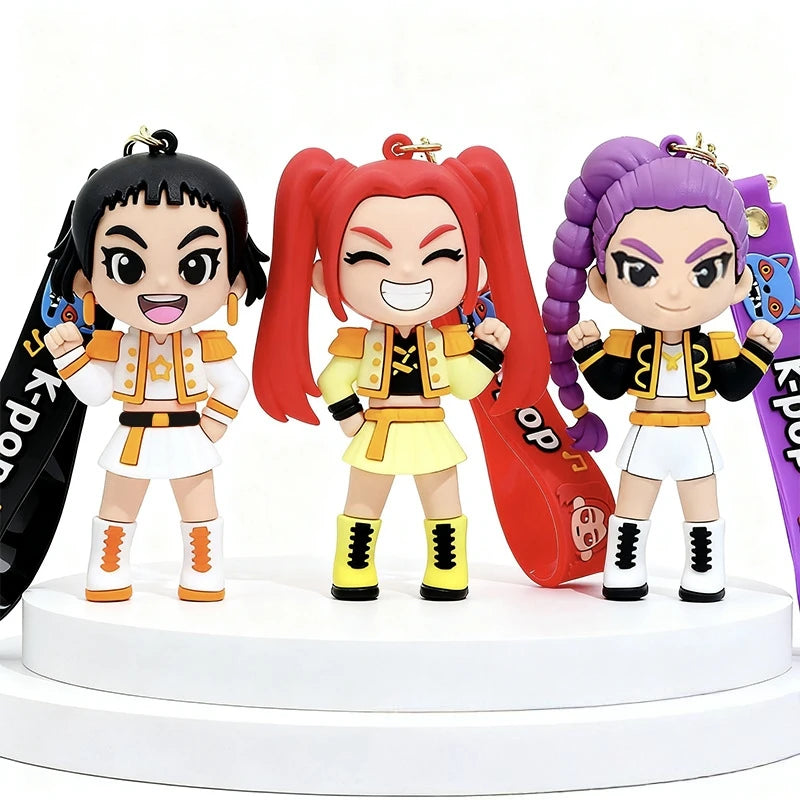 K-Pop Character PVC Keychain & Backpack Charm