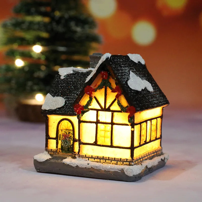 LED Miniature Christmas House Night Light