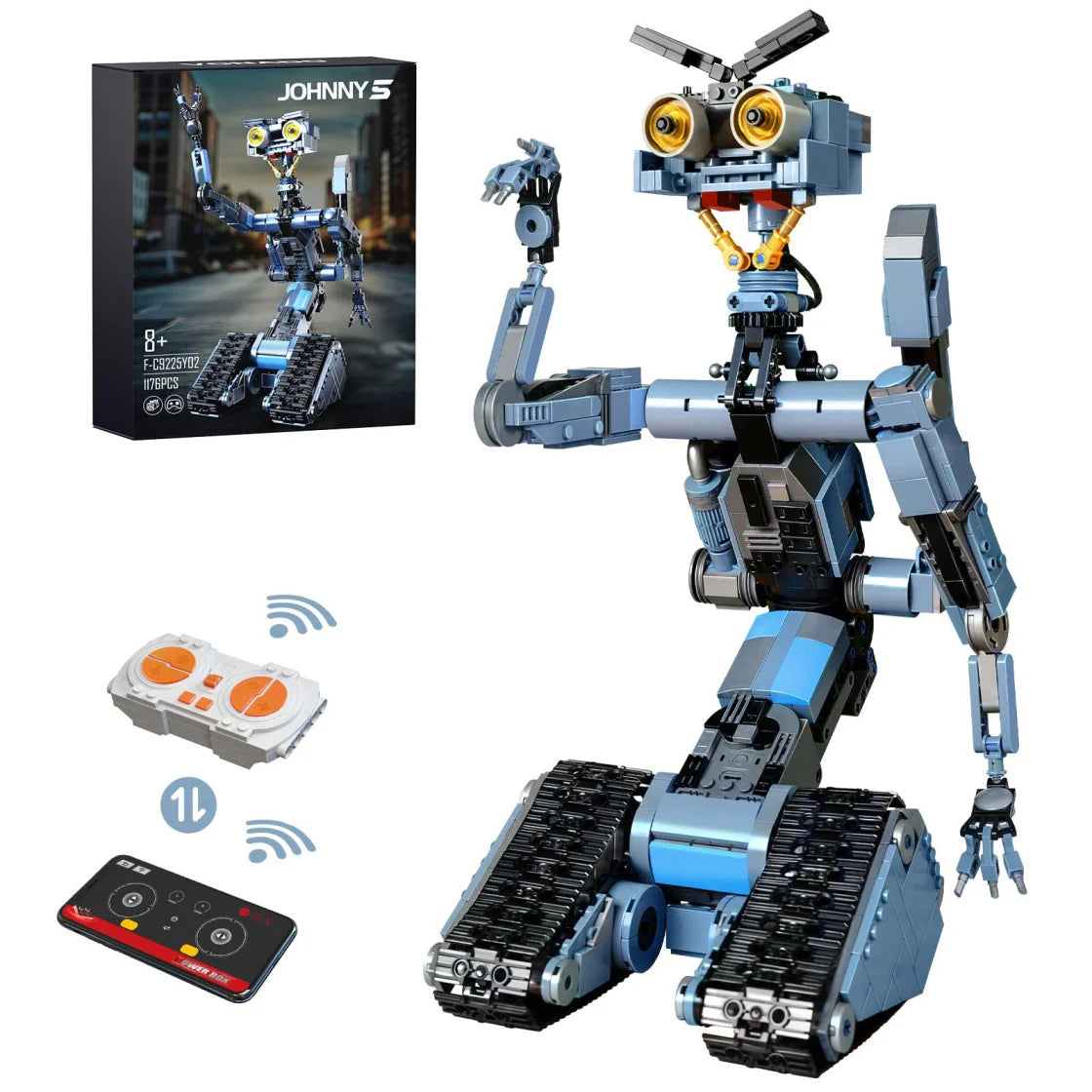 Johnny 5 Motorized Robot Building Set – 1,176 Pieces