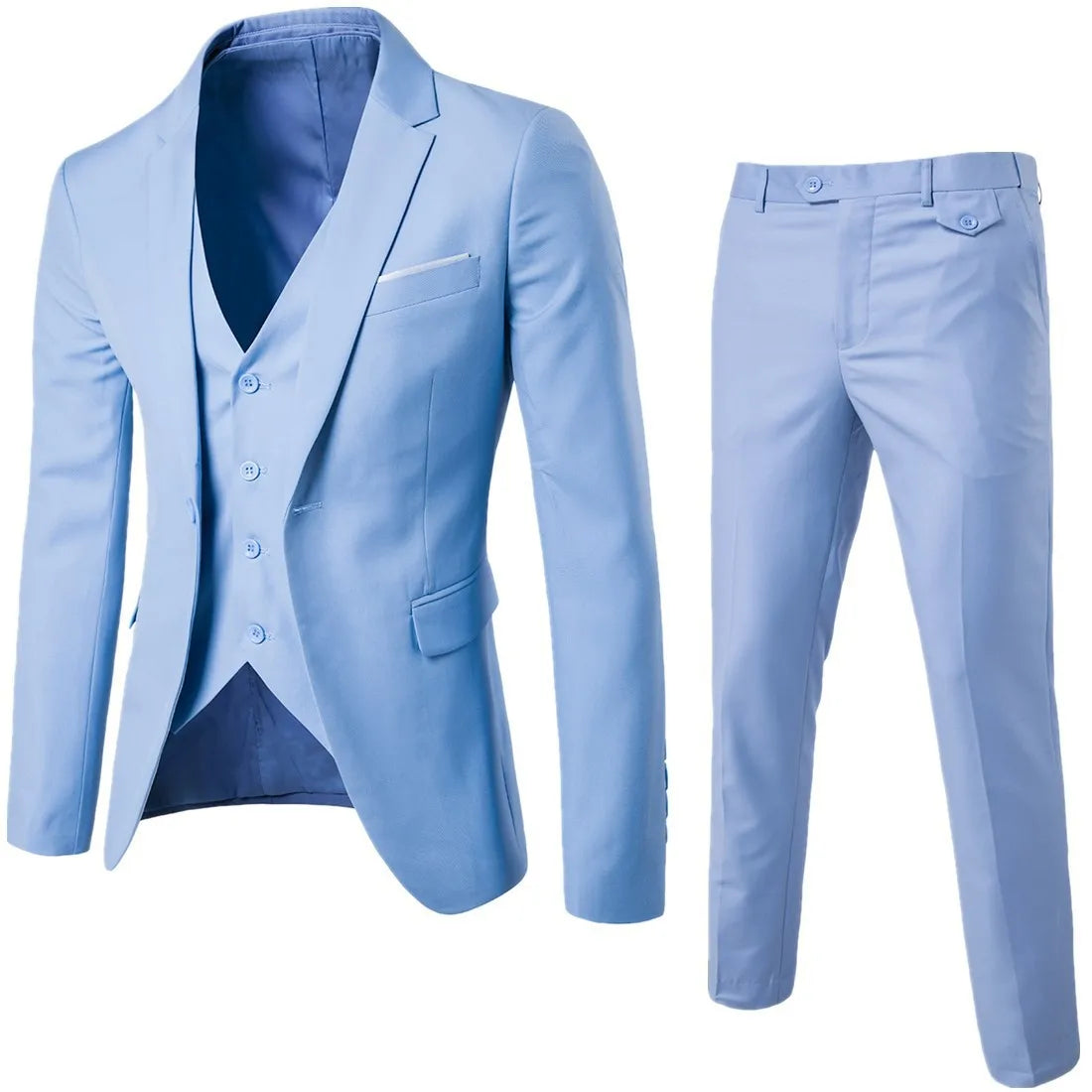 Men's Single-Breasted Suit for Weddings & Formal Occasions