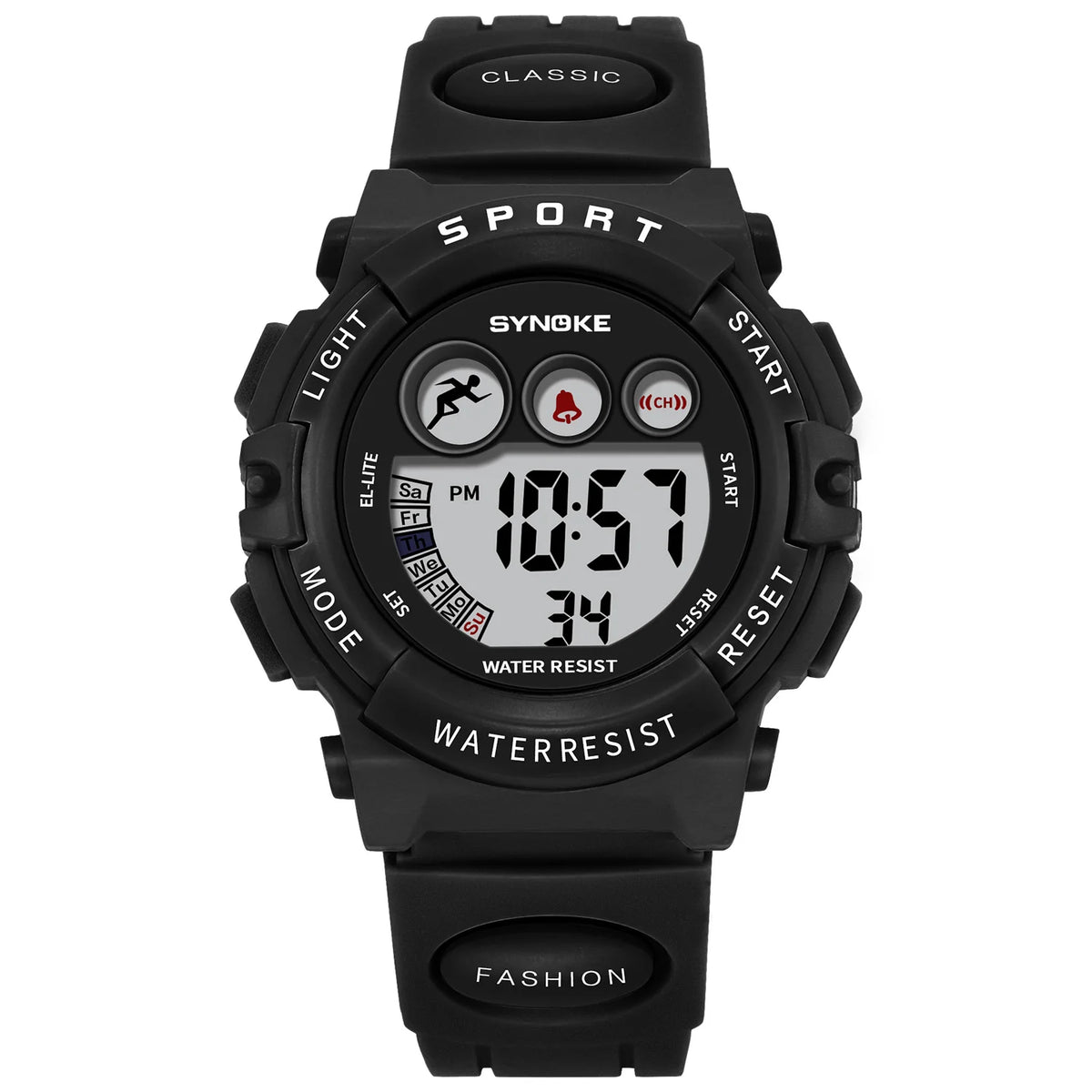 Kids' Digital Sport Watch with Backlight and Alarm