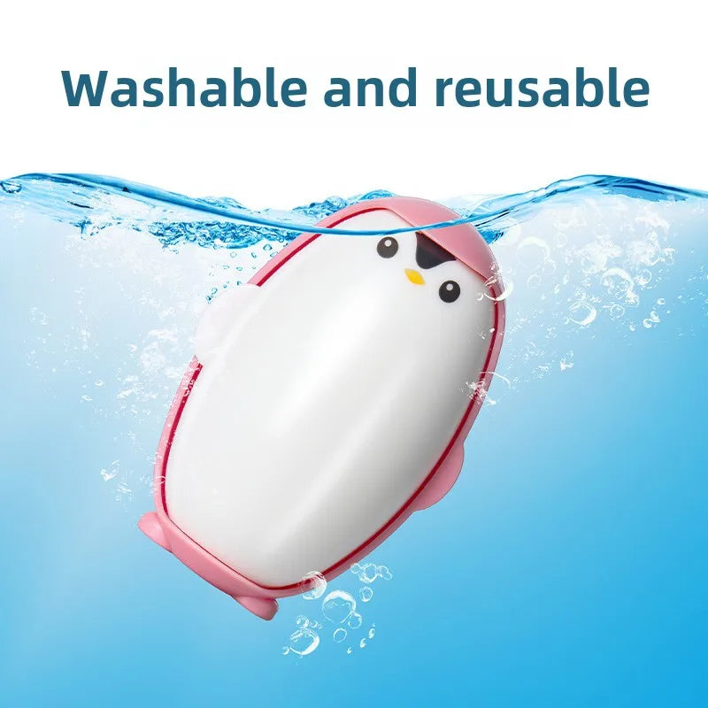 Washable Penguin Lint Roller – Black or Pink