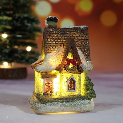 LED Miniature Christmas Village House