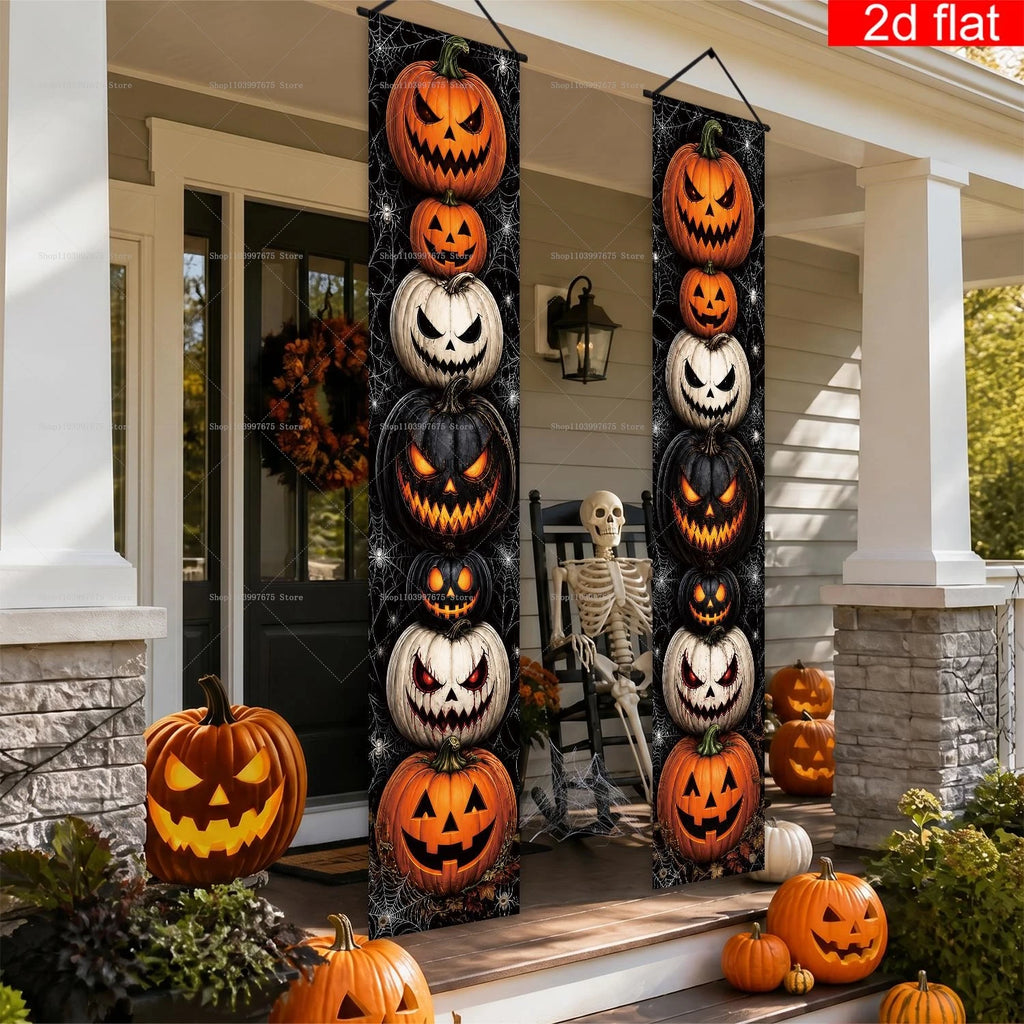 Halloween Jack-O’-Lantern Hanging Door Banners