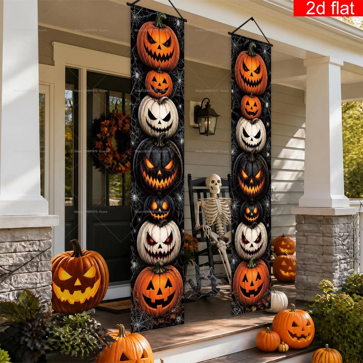 Halloween Jack-O’-Lantern Hanging Door Banners