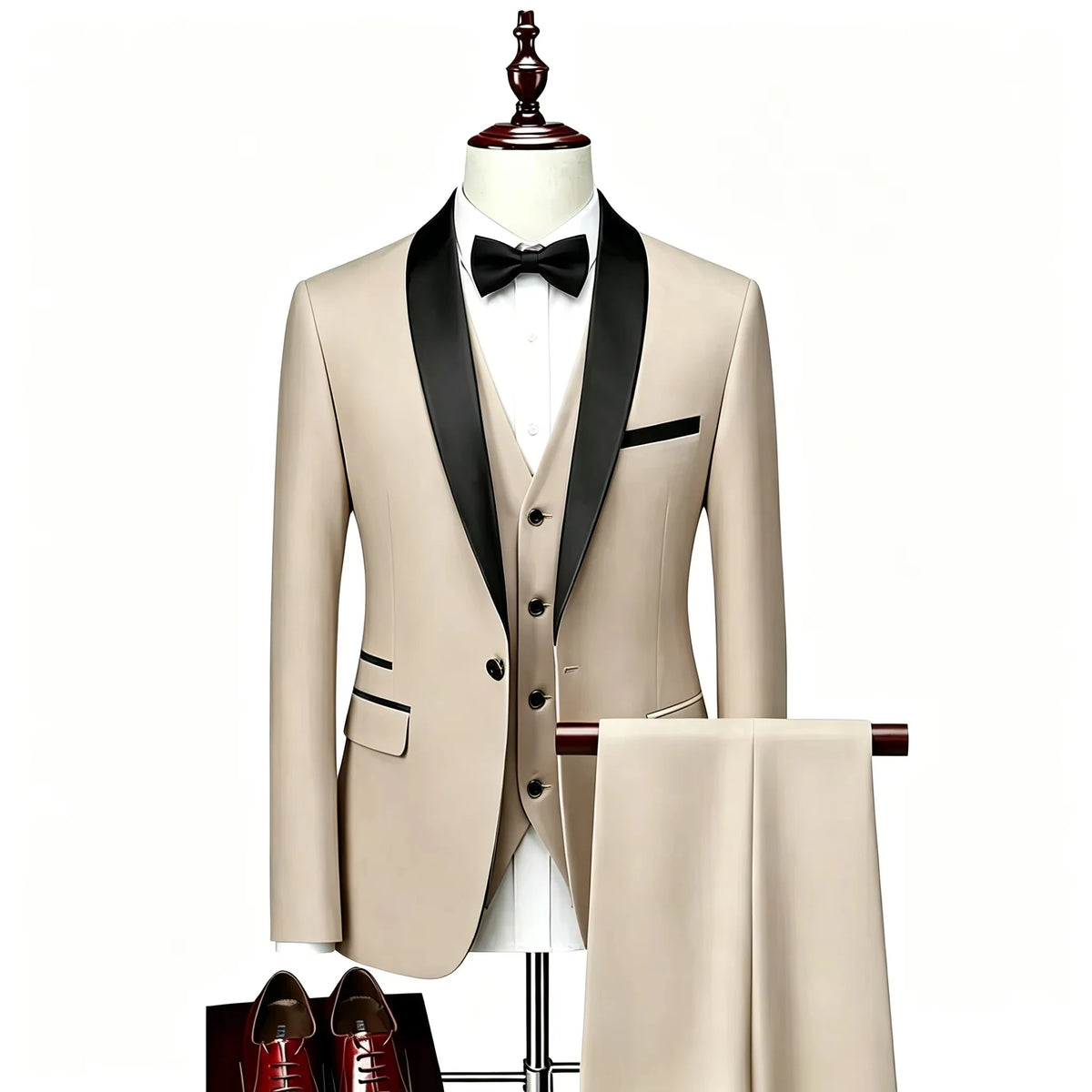 Men's Shawl-Lapel Tuxedo Suit for Weddings & Formal Events